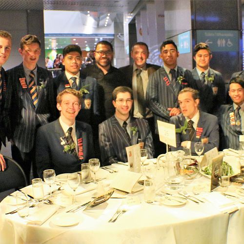 Yes team after receiving their award