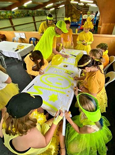 Our youngest group preparing for our carnival day.