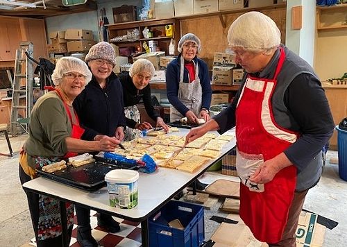 The Cheese roll team in action