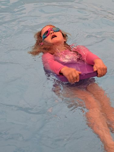 Macey Off for a swim