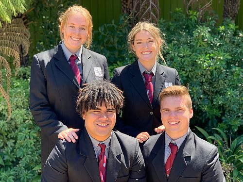 Mia with her fellow student leaders.