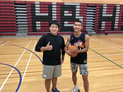 L-R: Haruto Shimojo (Year 13, Japan) and Kotaro Fujimoto (Year 12, Japan)