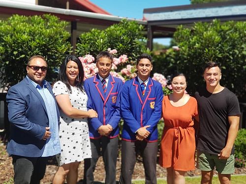 Matt Sword and his whānau