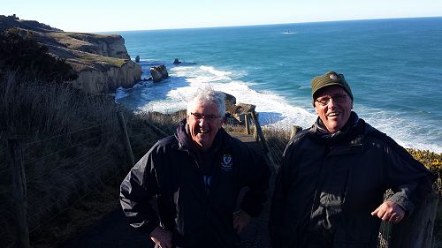 Tough day at the office! Dave Conrad (left) and Chris Homer