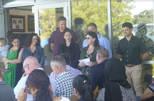 Maire with tautoko from her whanau