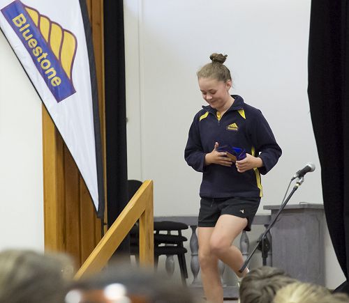 Laura was awarded the music trophy