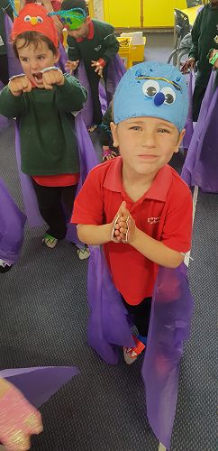 Testing our costumes