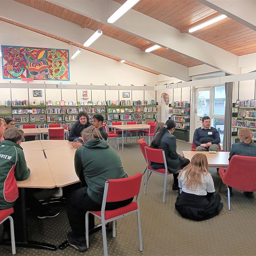 3rd Year Medical Students talking with our Mountainview Students who are heading into Health Sciences as a Career Pathway - covering everything from Entry requirements, learning and study requirements, mental health and day to day student life.