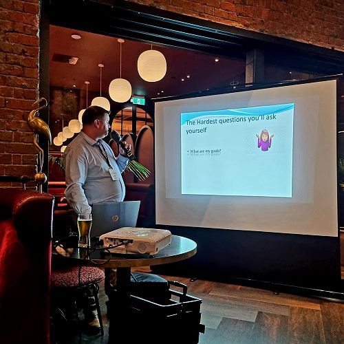 Brent Gare, our guest speaker over dinner.