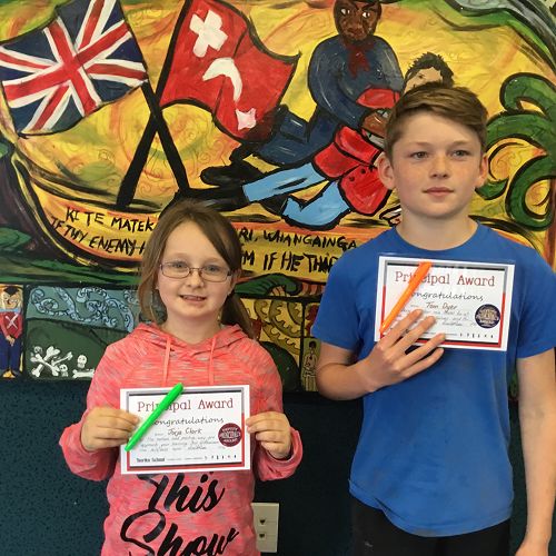 Principal awards for Jorja Clark and Tom Dyer...