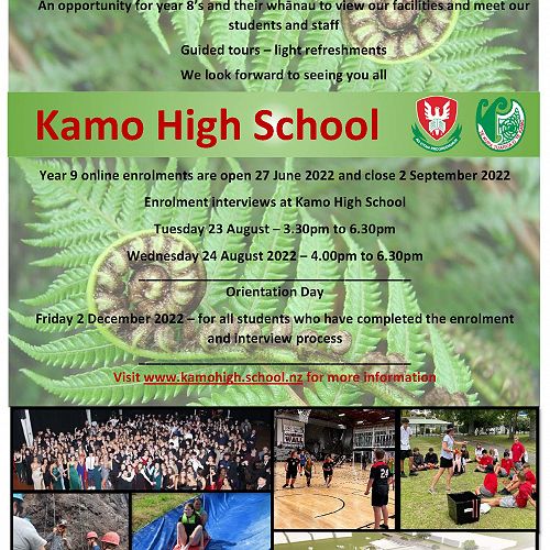 2023 Enrolments, Open Evening