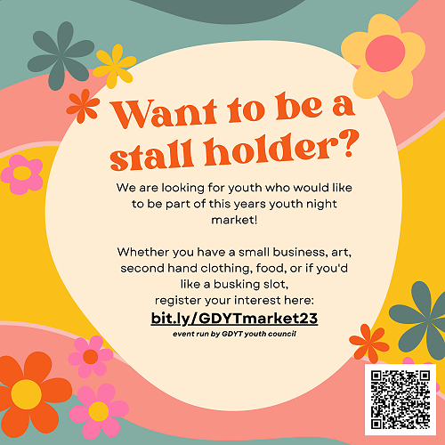 Grey District Youth Trust Night Market 2023 - Invitation for Youth to Have a Stall
