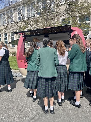 The adorable truck attracted a lot of attention