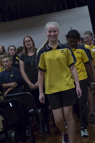 Our Year 8's left the Hall first at the end of our night