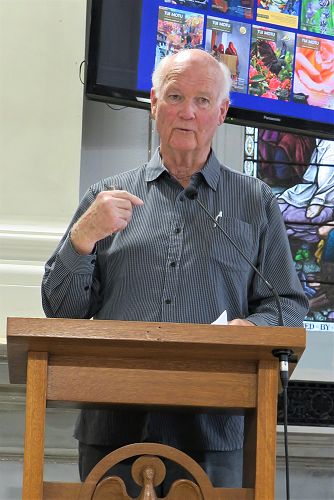 Neil Darragh, Chair of Tui Motu Board, at Tui Motu 20th Birthday Celebration
