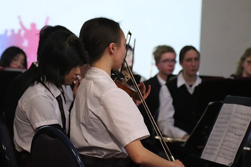 Orchestra Performs at Assembly!