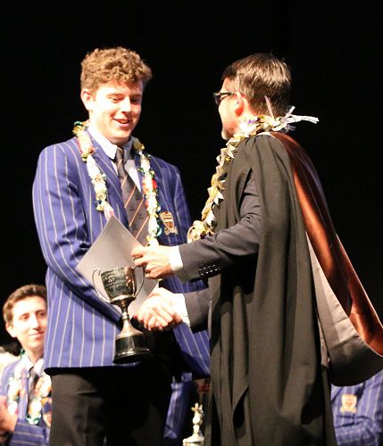 FATHER D K O'SULLIVAN CUP FOR POSITIVE CONTRIBUTION TO SCHOOL LIFE - Mathew Ryan