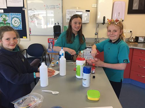 Slime making in action