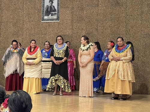Members of the new executive team for the Tongan
Women's Fellowship.