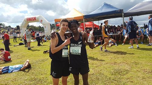  Andres Hernandez with Taonga Mbambo from the mighty Ashburton College .