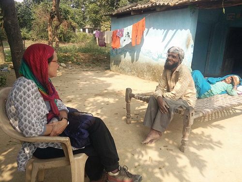 Kaaren Sitting With Mohammed