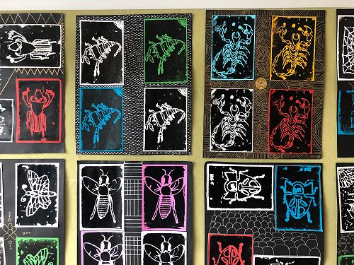 Print-making in Studio 8