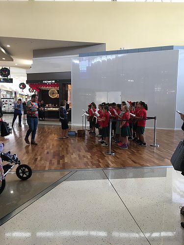 The choir had great fun singing Christmas songs at Northlands mall. 