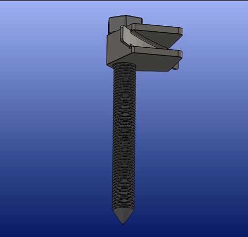 Design for pin and bracket to hold manhole cover