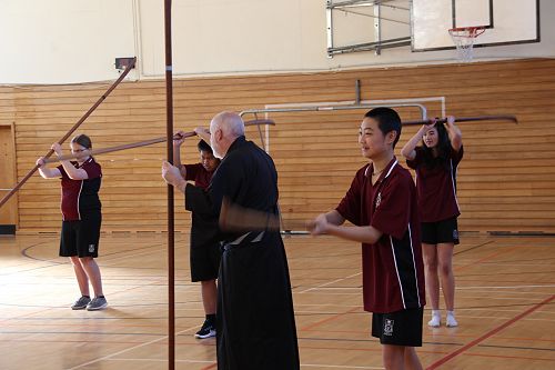 Japanese martial art Naginata
