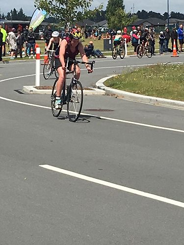 Billie-Rose, biking. 