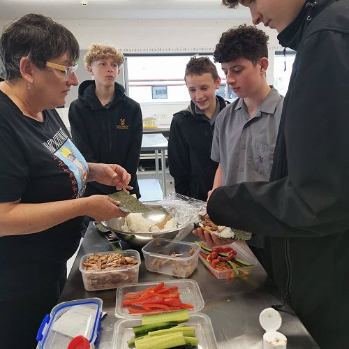 Mrs McMillan, Preston Warren, Blake Walker, Neihana Osborne & Angus Walker