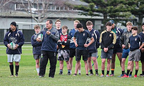 Dave Rennie joins PNBHS 1st XV for their Training Camp