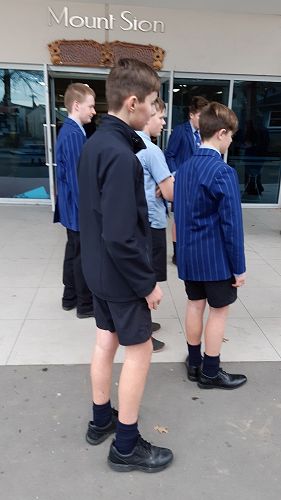 Nick Harris, Tyler Cogle, Angus O’Connell and Noah Parsons very intent on activities