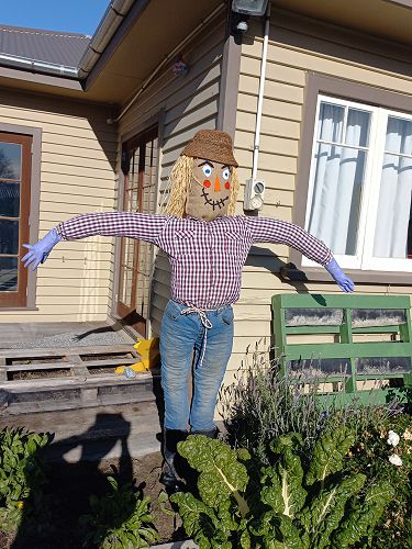 This is Charlie standing tall in the garden. He was great fun to make!