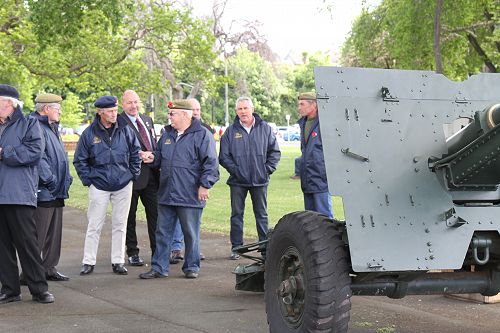 The guys that made all the car alarms sound out at exactly 11am by firing the Howitzer.