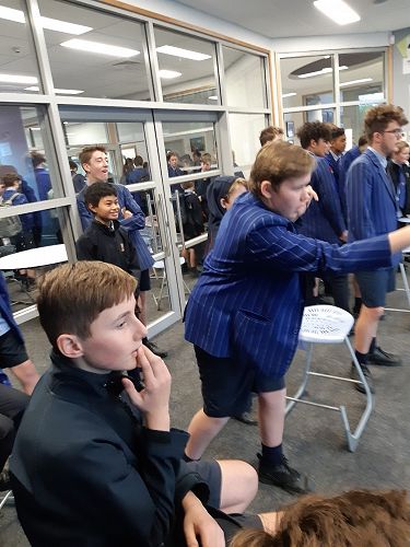 Nick Harris, Tayler Mutton, Tito Ripley, and Jack Cunniffe having fun