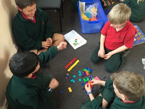 Learning about fractions and comparing different size fractions