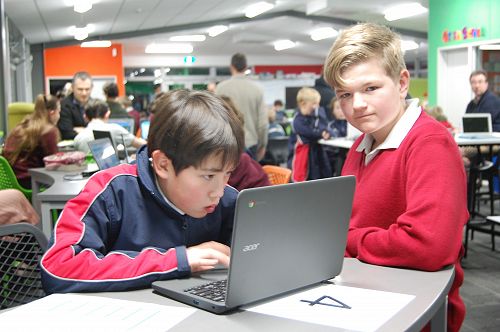 Cameron Bartrum & Cameron Price in the Great Christchurch Technology - Coding Challenge