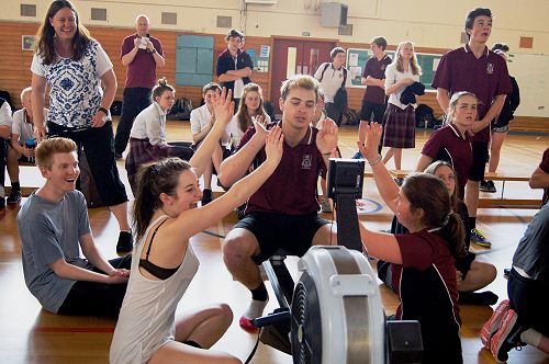 Interhouse Rowing - Omimi winning
