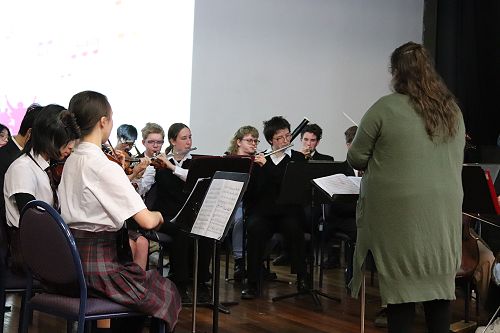 Orchestra Performs at Assembly!