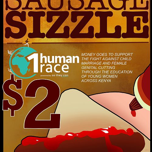 Sausage sizzle at Athletics Day