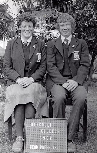 Head Students 1982, Tracey Fowler and Gavin Hamel