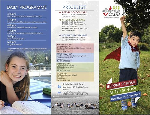Homework Club Brochure