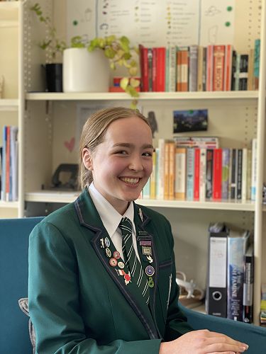 Clara Ballantyne is the first year 11 student to achieve an NCEA Scholarship at Columba College