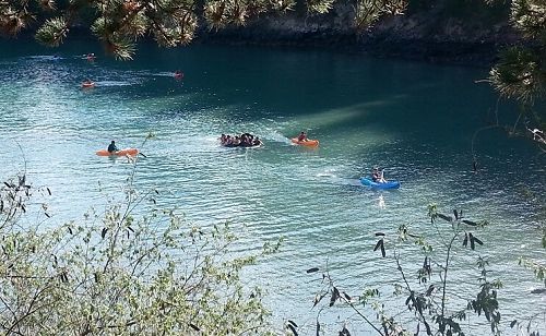 Kayaking at Diamond harbour.
