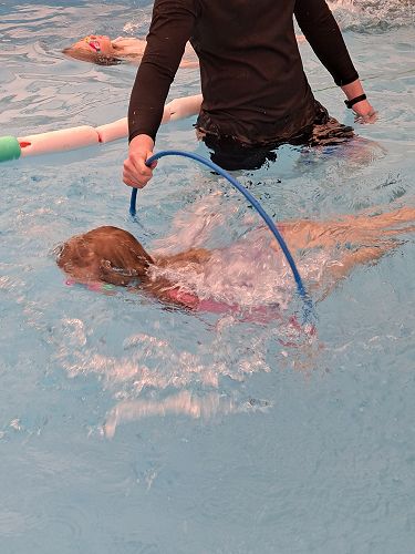 Macey Off for a swim