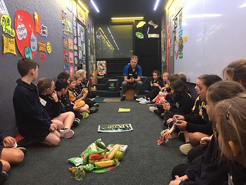 We are learning about the different food groups.