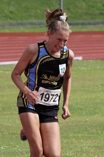 Lila Rhodes working hard