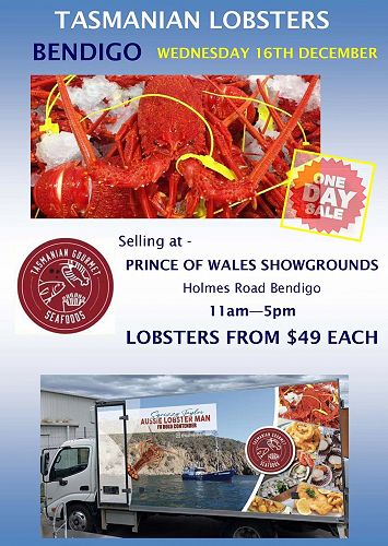 Facebook posts let keen Aussies know where the Aussie Lobster Man will be.