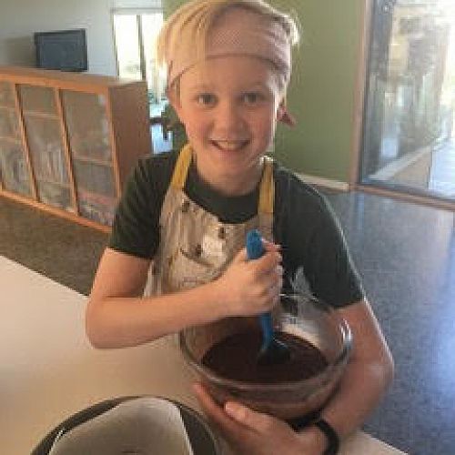 Hunter (Ōtūmatua) enjoying learning from home